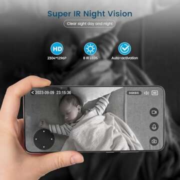 Litokam 360 Home Security Cameras: 2K Clarity & Night Vision