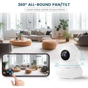 Litokam 360 Home Security Cameras: 2K Clarity & Night Vision
