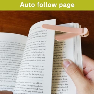 SMUK 3pcs Automatic Bookmarks - Perfect for All Readers