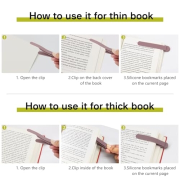 SMUK 3pcs Automatic Bookmarks - Perfect for All Readers