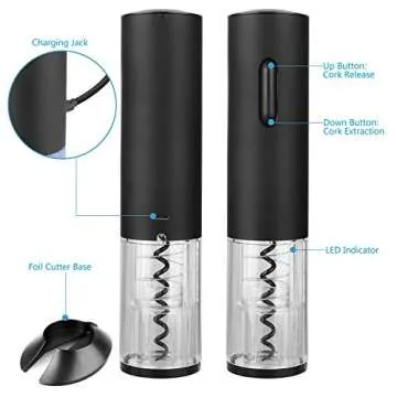 GOSCIEN Electric Wine Opener Gift Set – Rechargeable & Stylish