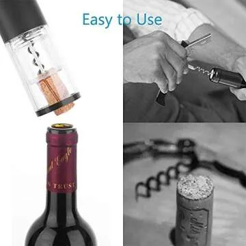 GOSCIEN Electric Wine Opener Gift Set – Rechargeable & Stylish