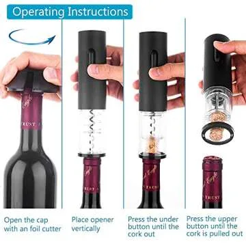 GOSCIEN Electric Wine Opener Gift Set – Rechargeable & Stylish