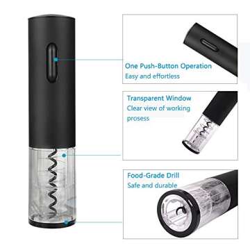 GOSCIEN Electric Wine Opener Gift Set – Rechargeable & Stylish