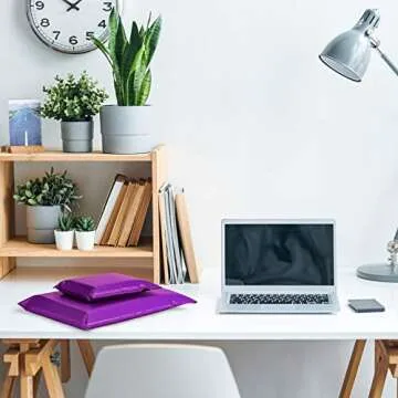 Fuxury Bubble Mailers 4x8 Inch, 50 Pack Padded Envelopes Self-Seal Adhesive Waterproof Shipping Bags Small Bubble Mailers for Business Mailing Packages Jewelry Makeup Supplies #000-Purple