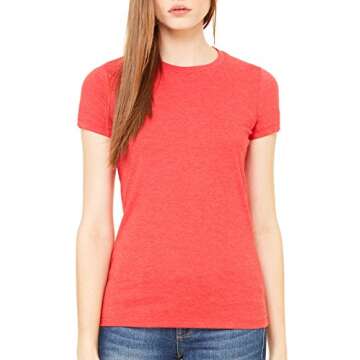 Bella + Canvas Ladies' The Favorite T-Shirt XL HEATHER RED