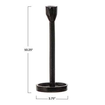 Creative Co-Op Cast Iron Taper Candle Holder – Rustic Elegance for Every Occasion