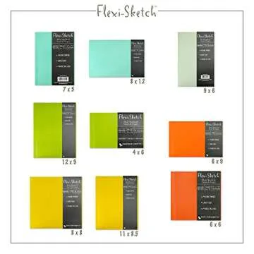 Speedball Art Products Flexi Sketch Blank Artist Journal, 6 x 6, Mandarin