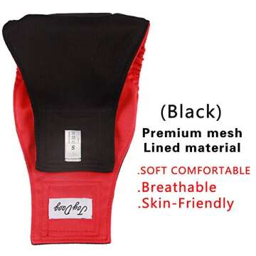 JoyDaog Belly Bands for Male Dogs - 3 Pack Washable