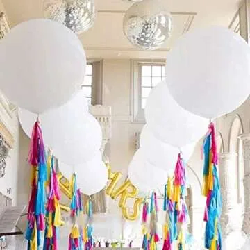 36 inch White Latex Balloons for Party Decorations