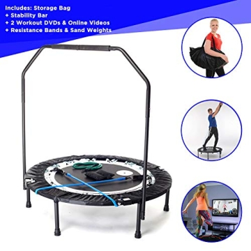 MaXimus PRO Rebounder - Top Indoor Trampoline for Fitness & Weight Loss