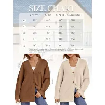 LILLUSORY Women Oversized Cardigan - Cozy Fall Fashion