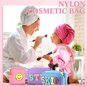 Stylish Silkfly 3 Pcs Makeup Bag Set for Women