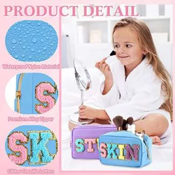 Stylish Silkfly 3 Pcs Makeup Bag Set for Women