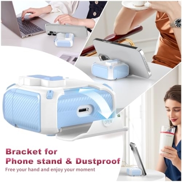 R-fun Compatible AirPods 3rd Generation Headphone Cases, Fully Drop Proof Auto Eject Protective Cove...