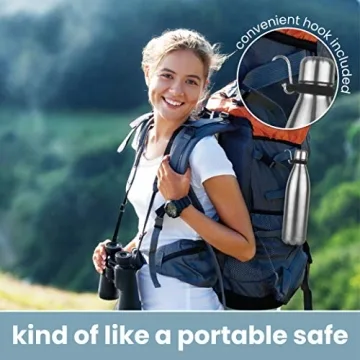 Safe Water Bottle with Hidden Compartment for Valuables