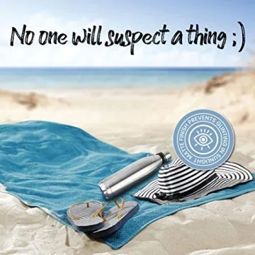 Safe Water Bottle with Hidden Compartment for Valuables