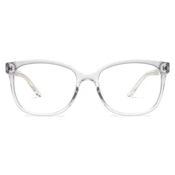 Stylish SOJOS Clear Blue Light Glasses with Rococo Design