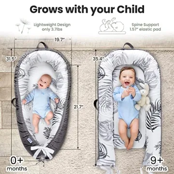 Baby Lounger for Newborns - Portable Infant Comfort