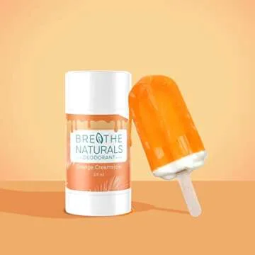 Breathe Naturals | Natural Deodorant for Women, Men and Kids, 24 Hour Odor Protection, Aluminum Free...