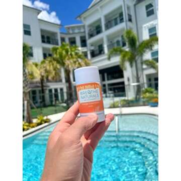 Breathe Naturals | Natural Deodorant for Women, Men and Kids, 24 Hour Odor Protection, Aluminum Free, Safe for Sensitive Skin | Orange Creamsicle