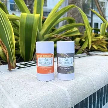 Breathe Naturals | Natural Deodorant for Women, Men and Kids, 24 Hour Odor Protection, Aluminum Free, Safe for Sensitive Skin | Orange Creamsicle