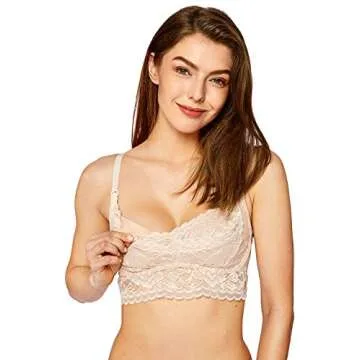 MOMANDA Women's Lace Nursing Pumping Bra - Comfort & Style