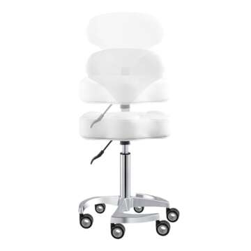 Dir Medical Adjustable Roller Stool for Salons and Spas