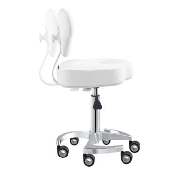Dir Medical Adjustable Roller Stool for Salons and Spas