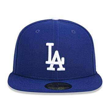 New Era 59FIFTY Los Angeles Dodgers MLB 2017 Authentic Collection On Field Game Fitted Cap Size 7 5/...