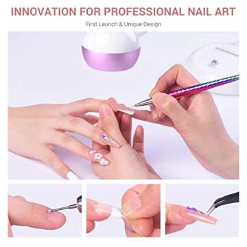 MelodySusie 2 in 1 Gel X Lamp, Pro09M Cordless Gooseneck UV Lamp for Gel x Nails Rechargable LED Nai...