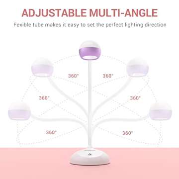 MelodySusie 2 in 1 Gel X Lamp, Pro09M Cordless Gooseneck UV Lamp for Gel x Nails Rechargable LED Nail Lamp Light for Gel Polish,Touch Switch Flash Cure Light for Nail Extension Art Home Salon Manicure