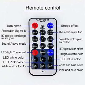 SPOOBOOLA Disco Party Lights with Remote Control