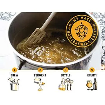 Craft A Brew - American Pale Ale - Beer Making Kit - Make Your Own Craft Beer - Complete Equipment and Supplies - Starter Home Brewing Kit - 1 Gallon