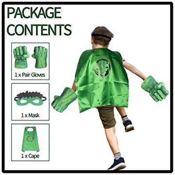 AOTLEANNO Kids Superhero Costume Set with Plush Fists