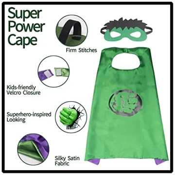 AOTLEANNO Kids Superhero Costume Set with Plush Fists