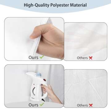 5X6.5FT White Backdrop, UTEBIT White Background for Photography, Photo Booth Backdrops for Photoshoot Backgrounds Screen Video Recording Parties Curtain