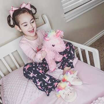 Caramella Bubble Cute Kids Unicorn Animal Slippers Plush Funny Anti Slip House Shoes for Boy and Girl Christmas Slippers for Kids