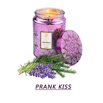 Lavender Candles for Home, 18 oz 100 Hr Burn Large Jar Candle Christmas Gifts, Highly Scented Soy Aromatherapy Candle for Stress Relief and Women Gifts on Xmas, Birthday, Holiday Candles for Home