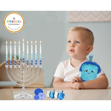 Elegant 7-Inch Hanukkah Menorah for Holiday Celebrations