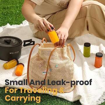 15 Pack 2 oz Glass Shot Mini Bottles w/ Black Lids & 15 Labels - Small Clear Jar for Ginger, Wellness Shot, Juice, Sample, Whiskey - Travel Essentials - Wide Mouth, Leakproof, Dishwasher Safe