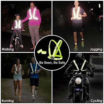 High Visibility Cezmkio Reflective Safety Vest 2pcs