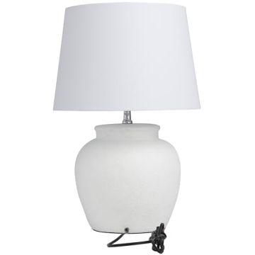 Deco 79 Cement Stone Room Table Lamp - Modern Accent Light