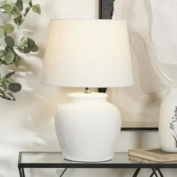 Deco 79 Cement Stone Room Table Lamp - Modern Accent Light