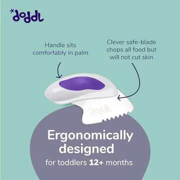 doddl Toddler Utensils - Self Feeding Cutlery Set for Ages 1-3