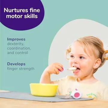 doddl Toddler Utensils - Self Feeding Cutlery Set for Ages 1-3