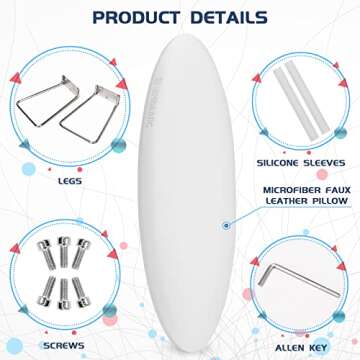 Embaarc Non-Slip Arm Rest for Acrylic Nails | Sturdy, Easy to Assemble Hand Rest for Nails | Easy to Clean Nail Arm Rest Stand with Comfortable and Elegant Design