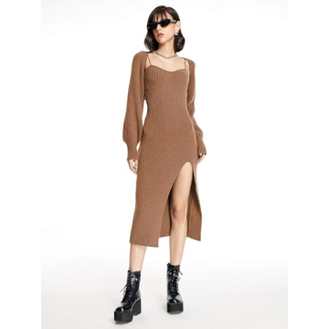 CIDER Sweater Dress Set: Chic Winter Outfit for Women