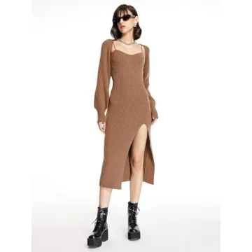 CIDER Sweater Dress Set: Chic Winter Outfit for Women
