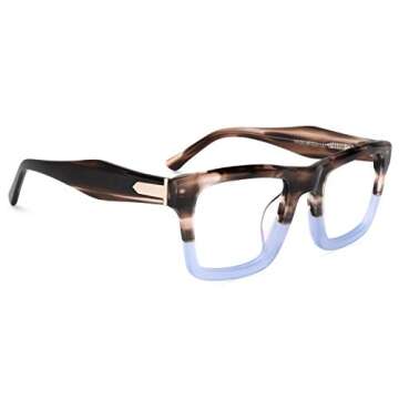 Stylish Zeelool Rectangle Eyeglasses Frame for All